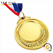 Custom Sport Honor Award Gold Bronze Sliver Medal with Ribbons
